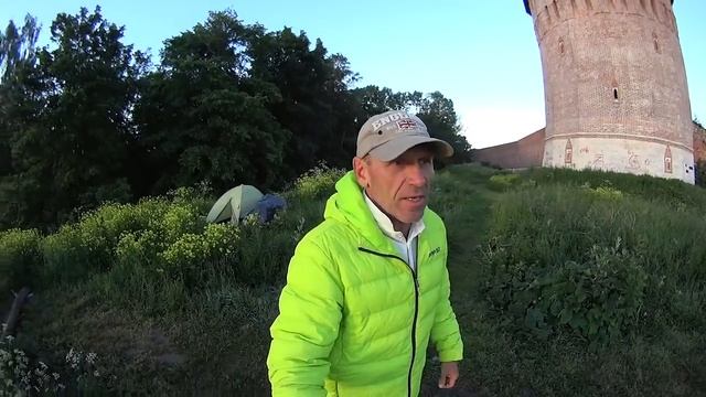 Ночевка в палатке под стенами Кремля. Смоленск. смотреть онлайн