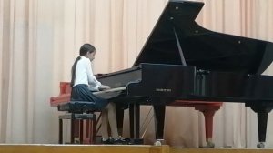 Ф. Бургмюллер Этюд соч. 109 №  10  исп. Опанасюк Дарина 12 лет