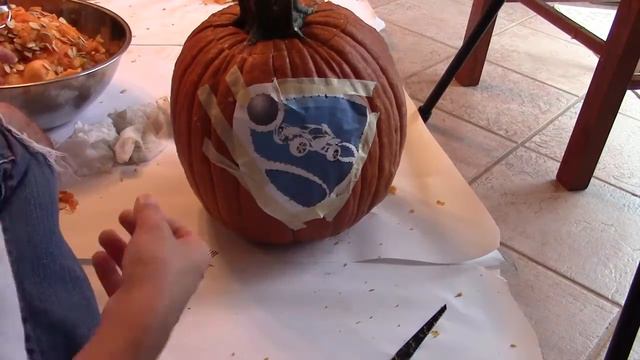 Rocket League Jack O' Lantern Pumpkin Carving Timelapse смотреть онлайн