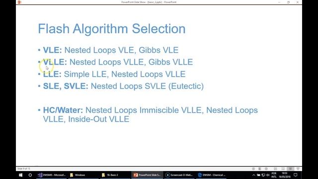Basic Course 2 - Property Packages and Flash Algorithms