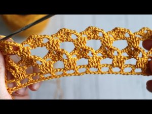 КРУПНЫЙ ажурный узор крючком