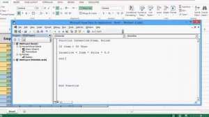 Create Custom Function in Excel 2013 - VBA for User Defined Function