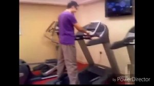 подборка  приколов
на беговой  дорожке