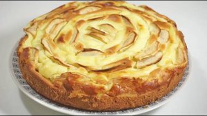 Пирог за 15 минут! Вкусный пирог с яблоками.
