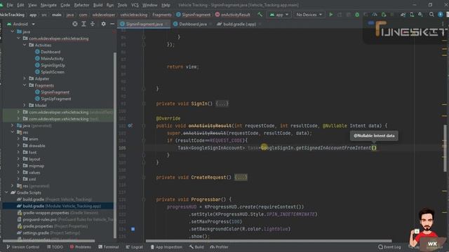 Authentication with Google Using firebase database in android studio java. смотреть онлайн