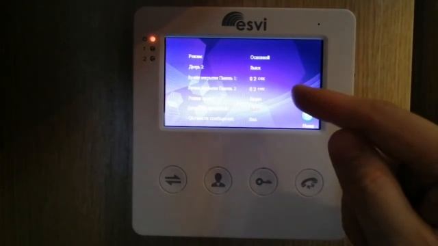 Обзор на видеодомофон ESVI EVJ-4(w) и вызывную панель EVJ-BC6(s)