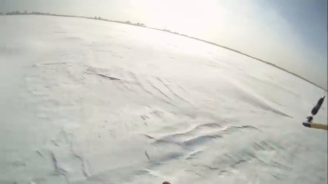 Тест камеры GoPro HD Helmet Hero. Сноукайтинг у Балтийца. смотреть онлайн