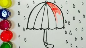 Bolalar uchun rasm chizish soyabon / Drawing umbrella for children / Рисование Зонт для детей