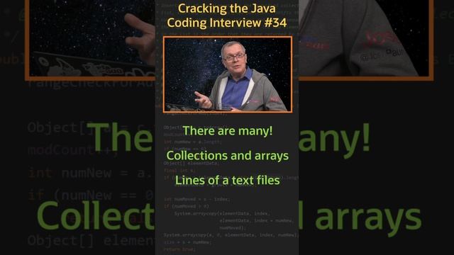 On what kind of source can you build a stream? - Cracking the Java Coding Interview