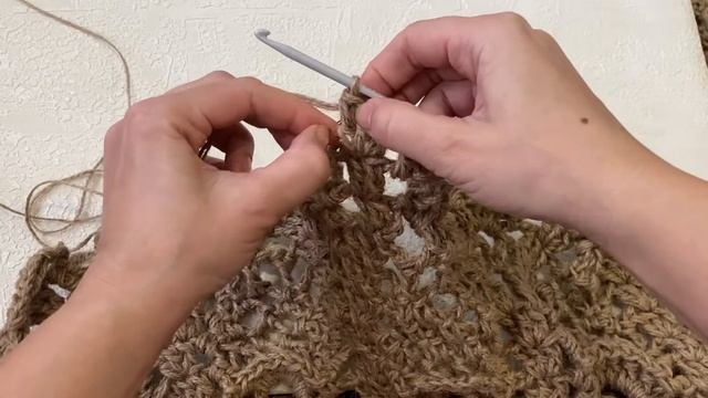 МК часть 7(31-35 ряд) ковер из джута Шарм.master class part 7 (31-35 row) carpet made of jute Charm смотреть онлайн