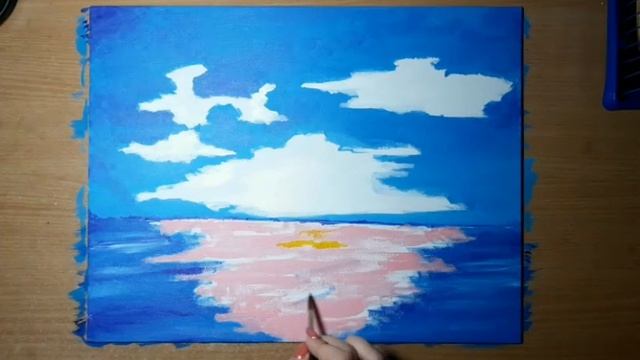 Акриловые краски.
Урок для начинающих.
Морской пейзаж.
Дельфины. Закат. Акрил смотреть онлайн