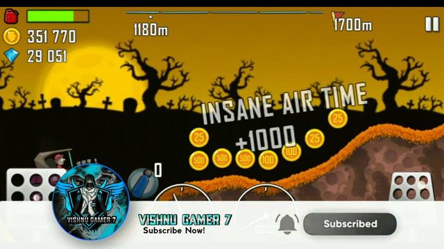 How to Hit Skeleton In Hill Climb Racing | Hit 5 Skeleton In One Run | Hill Climb Racing.