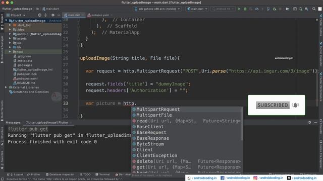 Flutter upload image to rest API | flutter coding