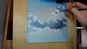 Солнце за облаками.