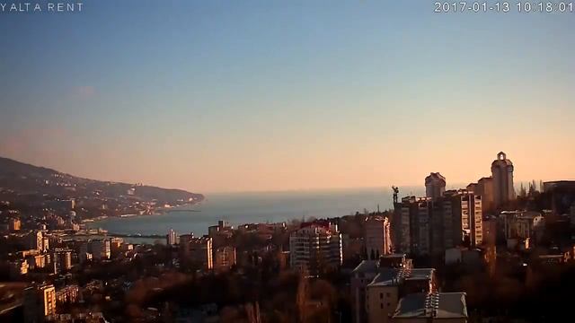 Онлайн Камера - Ялта, Крым. Январь 2017 за 2 минуты смотреть онлайн
