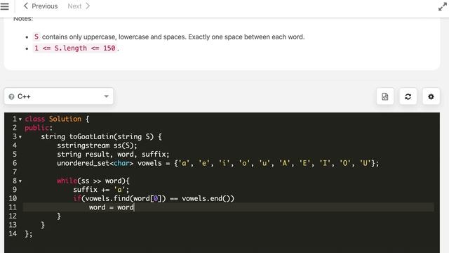 Goat Latin | LeetCode 824 | C++, Java, Python смотреть онлайн