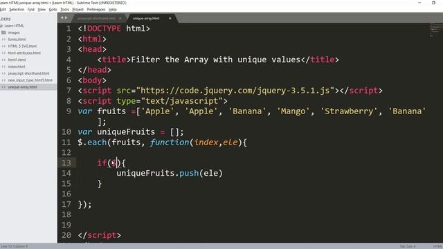 How to remove duplicate elements of an array in JavaScript?