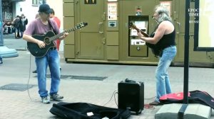 Уличные музыканты на Старом Арбате в Москве