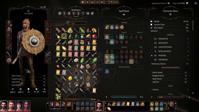 Baldur's Gate 3 Early Access Patch 4 - Druid Gameplay Part 5 - No Commentary