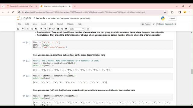Itertools In Python | 2023 | #python