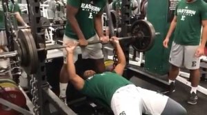 Willie Parker Bench Press PR 295