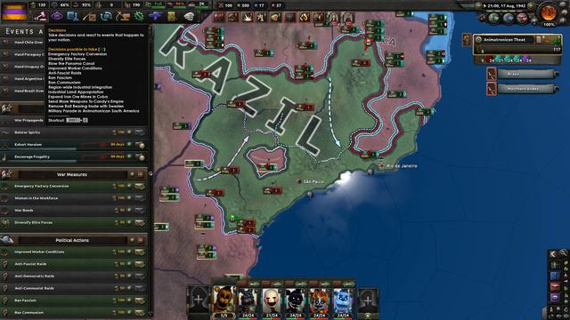 СТРАНА АНИМАТРОНИКОВ (ФНАФ) В HEARTS OF IRON 4 ПРОХОЖДЕНИЕ #18 смотреть онлайн