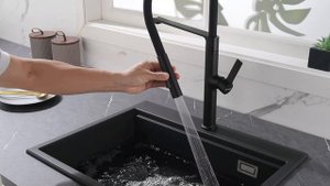 Смеситель BARREL с гибким силиконовым изливом в цвете антрацит Ba214029-AN