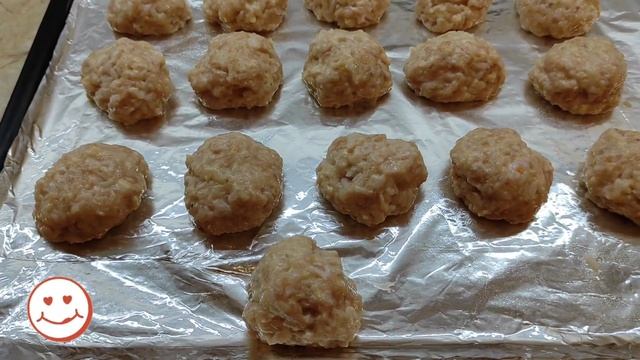 Куриные тефтели с рисом в сметанном соусе ☘️ Запекаю в духовке смотреть онлайн