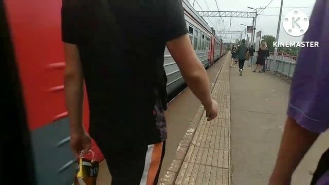 Электричка ЭД4М около станции Хотьково. #хотьково #электричка