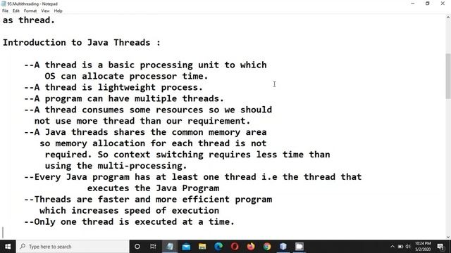 THREADING IN JAVA | INTRODUCTION OF THREAD | THREAD PART 1