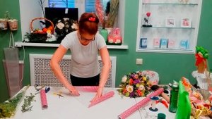 Букет на день рождения от Merci. Мастер класс сборка букета.