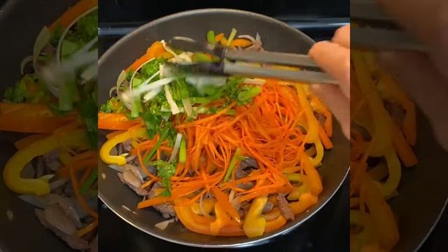 Мясной салат по-корейски