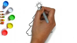 Как нарисовать ёлку с игрушками легко поэтапно, красивые рисунки на новый год и рождество для детей