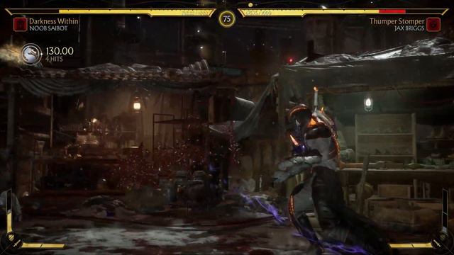 Mortal Kombat 11 - Jax Vs Noob Saibot (Very Hard)
