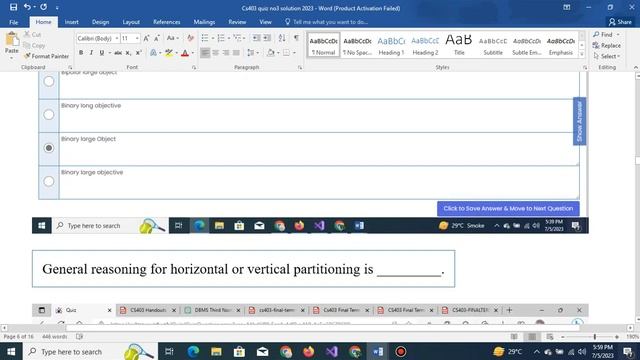 cs403 quiz no3 solution 2023
