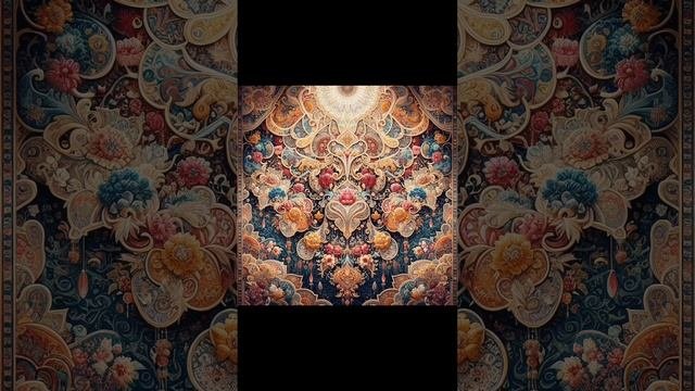 Яркий красивый узор в персидском стиле