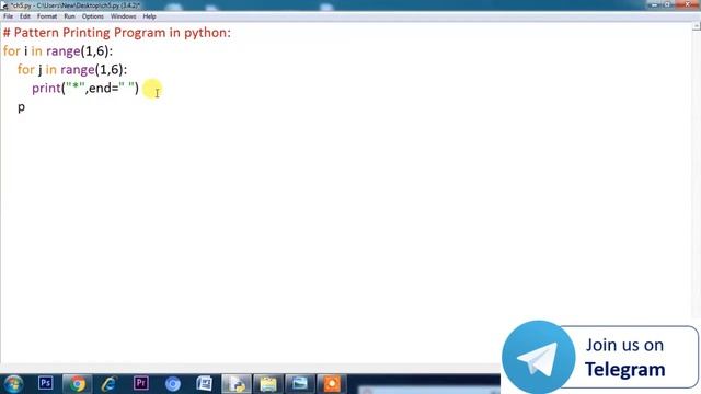Pattern Printing Programs in python | Printing star pattern in python | Class 11 computer science