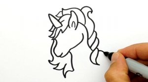 Как нарисовать Единорога Просто. Рисуем Милую Единорожку простым способом. Рисунки для срисовки #56