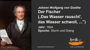 Johann Goethe "Рыбак" (на немецком)