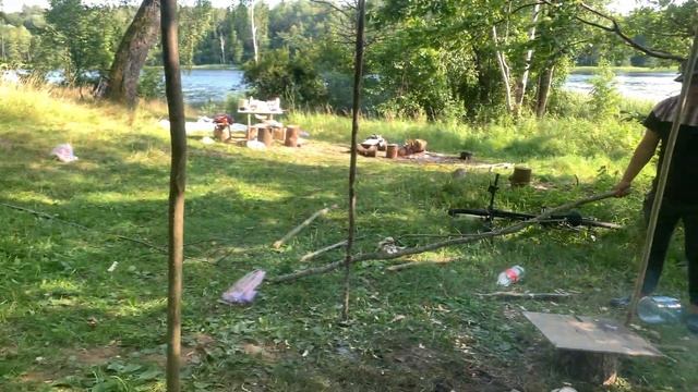 Как сделать полевую баню из полиэтилена. Баня в походе.