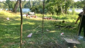 Как сделать полевую баню из полиэтилена. Баня в походе.