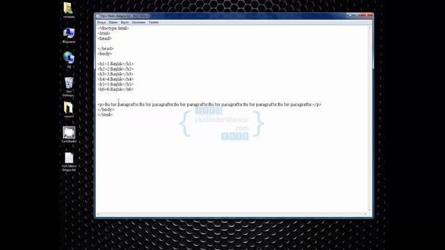 HTML 5 TEMEL-Başlıklar ve Yatay Çizgi смотреть онлайн