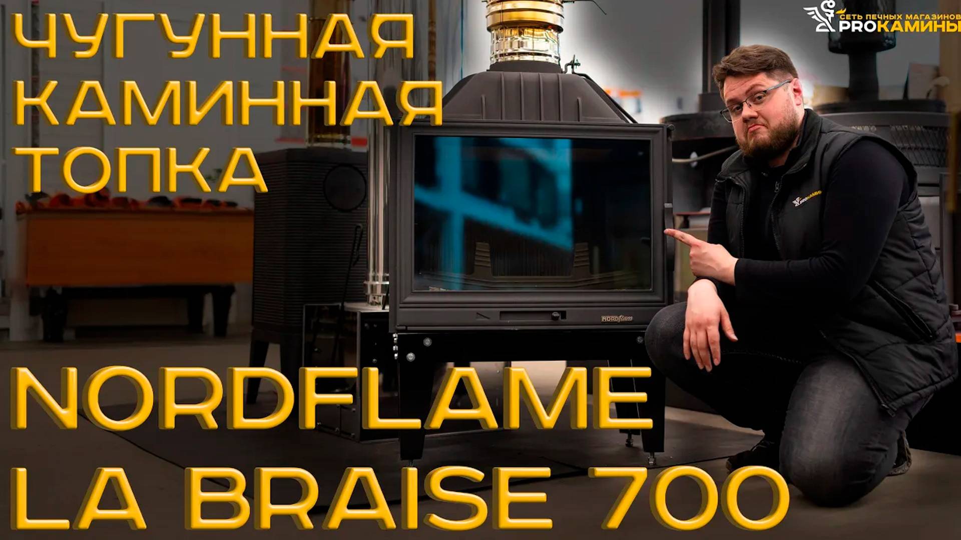 ТЕСТ-ОБЗОР Чугунной Каминной Топки NordFlame La Braise 700