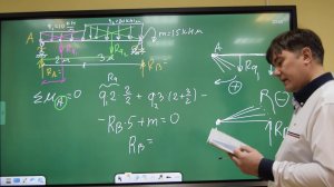 Определение опорных реакций в балке (4)