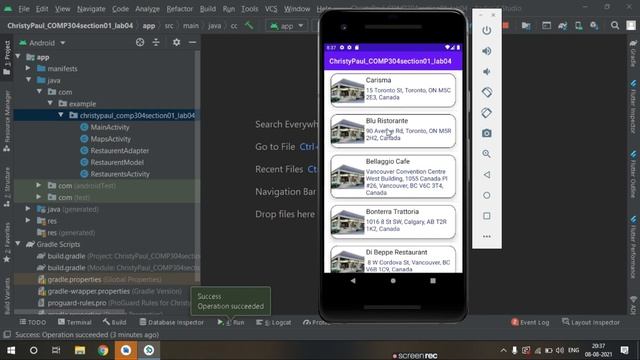 Part#1 Restaurant App in Android Studio  with Google Map api Integration ,Android app development