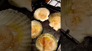 Гребешок с сыром на створке. Рецепт