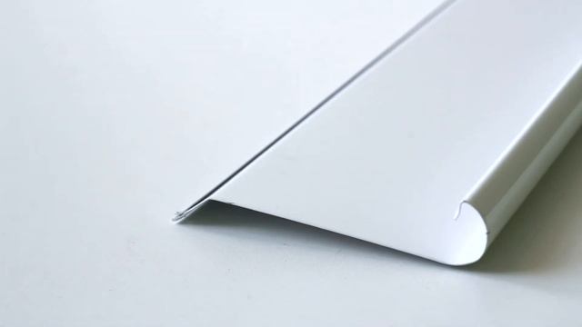 Ламель для забора-жалюзи "Гамма 156", двухстороннее полимерное (глянцевый) RAL 9003 смотреть онлайн