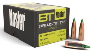 Пуля Nosler Ballistiс Tip Hunting 30 150 gr/9.7 грамм ВС-0.435