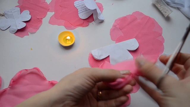 БРОШЬ ПИОН ИЗ ШИФОНА СВОИМИ РУКАМИ . МАСТЕР-КЛАСС