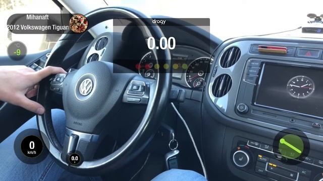 VW Tiguan 2.0tsi 170hp Revo Stage1 0-100 by Dragy смотреть онлайн